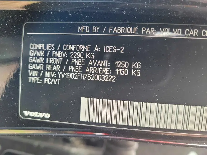 2011 VOLVO S60 T6  