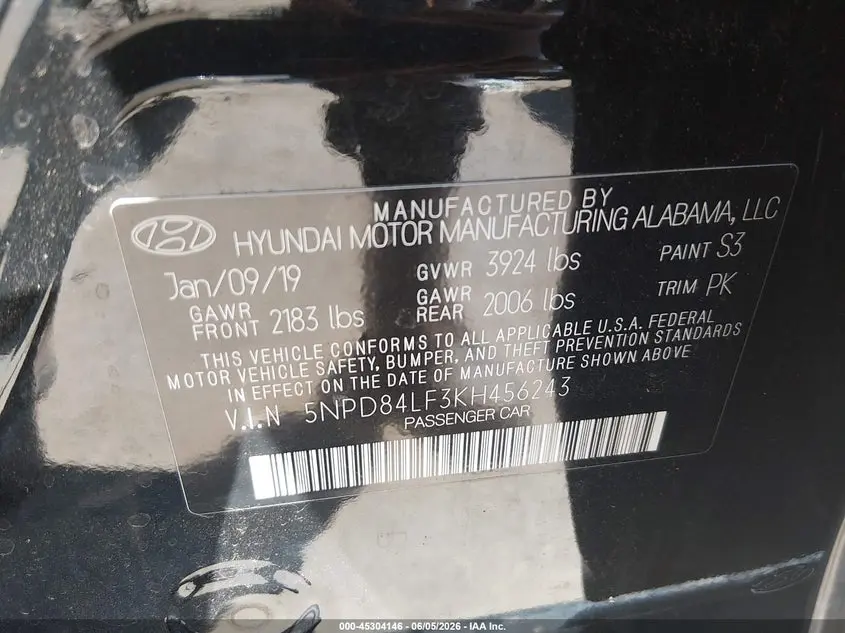 2019 HYUNDAI ELANTRA VALUE EDITION