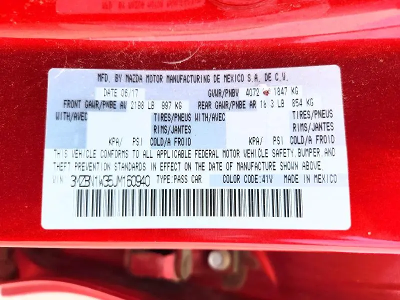 2018 MAZDA 3 GRAND TOURING  