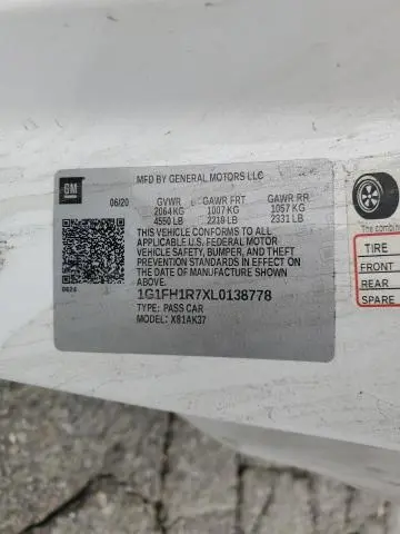 2020 CHEVROLET CAMARO SS  