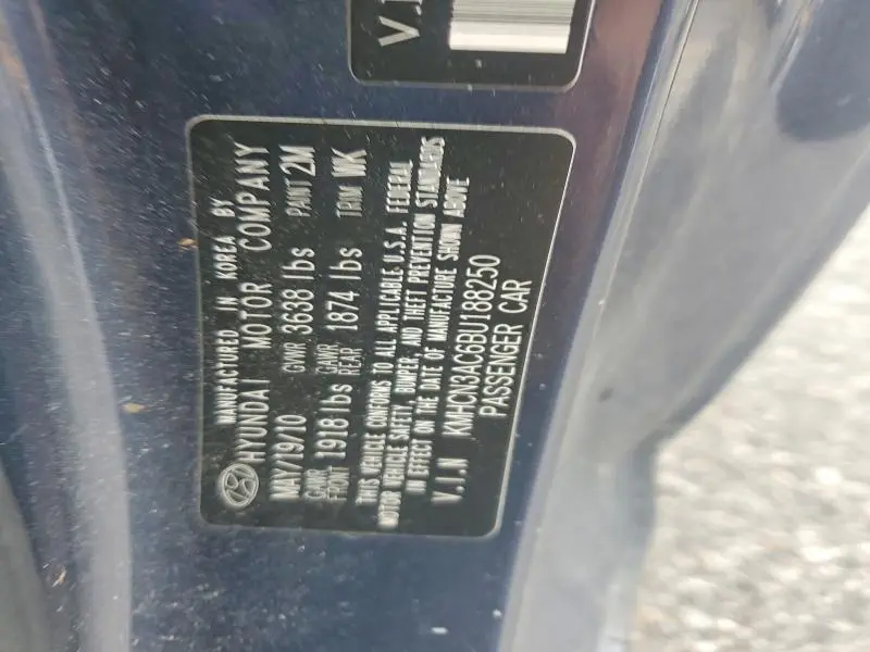 2011 HYUNDAI ACCENT SE  