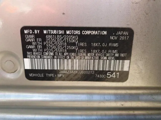 2018 MITSUBISHI OUTLANDER SE  