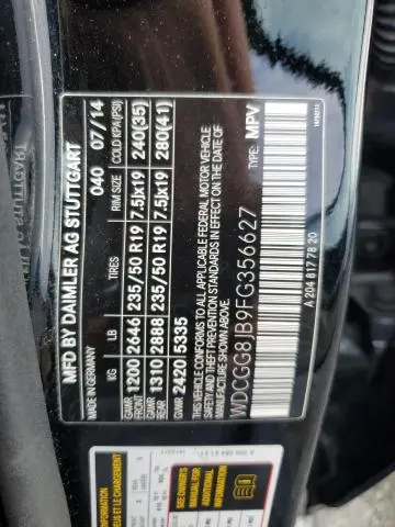 2015 MERCEDES-BENZ GLK 350 4MATIC  