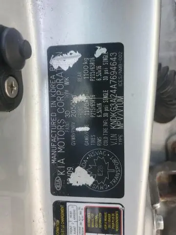 2010 KIA SPORTAGE LX  