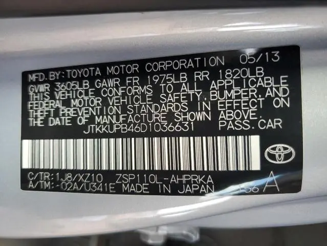 2013 TOYOTA SCION XD   