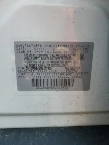 2021 NISSAN KICKS S  