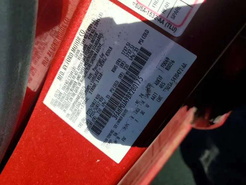 2011 FORD FUSION SEL  