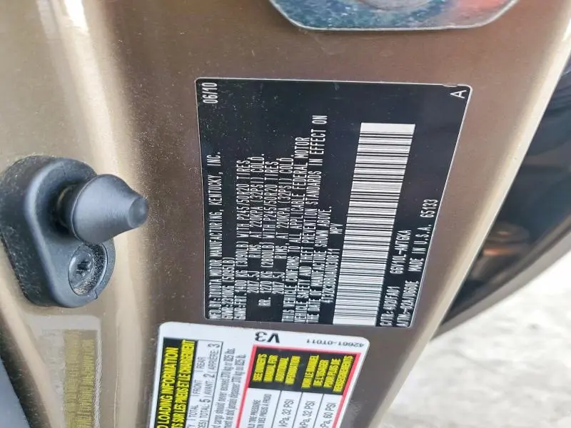 2010 TOYOTA VENZA FWD V6  