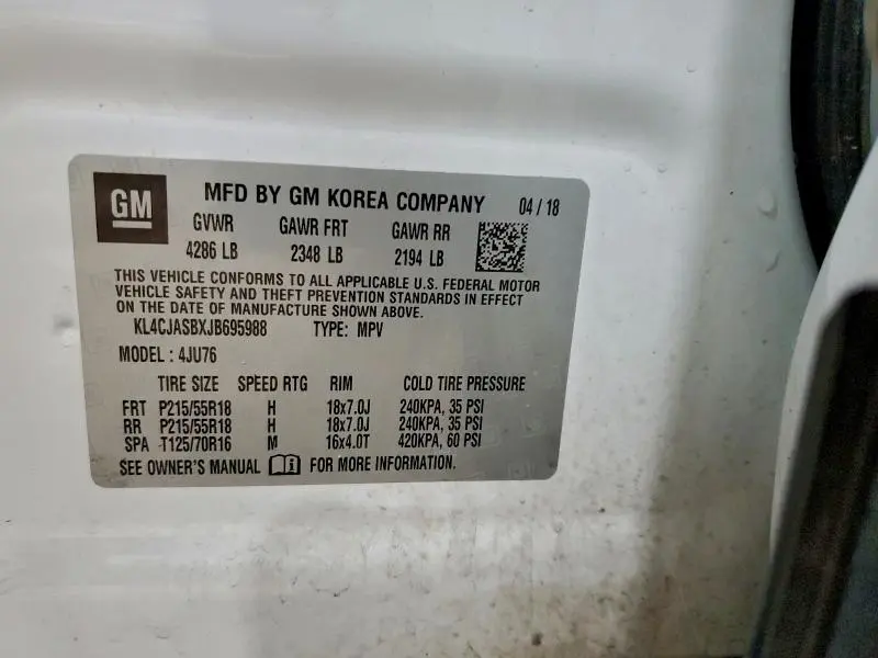 2018 BUICK ENCORE PREFERRED  