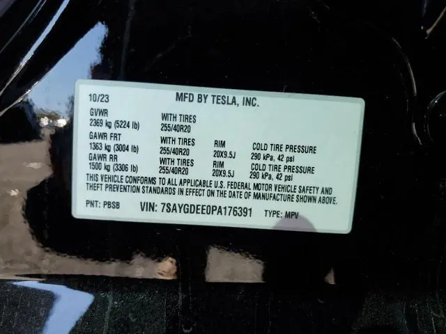 2023 TESLA MODEL Y