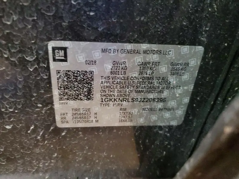 2018 GMC ACADIA SLE  