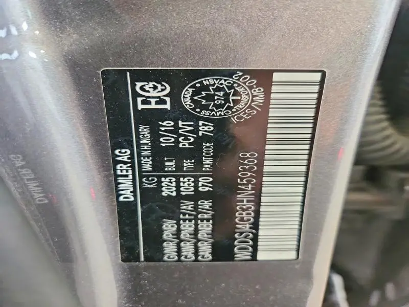 2017 MERCEDES-BENZ CLA 250 4MATIC  