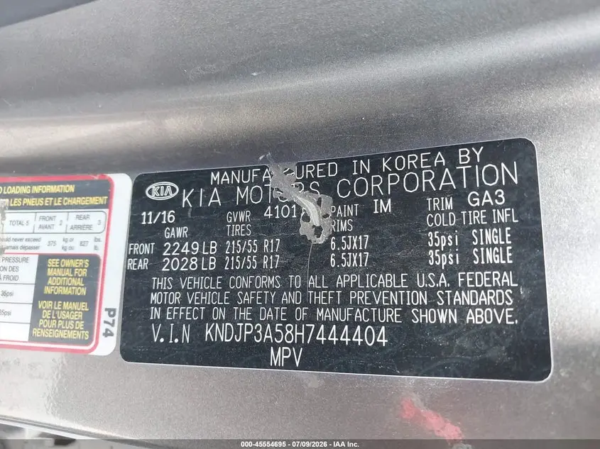 2017 KIA SOUL +