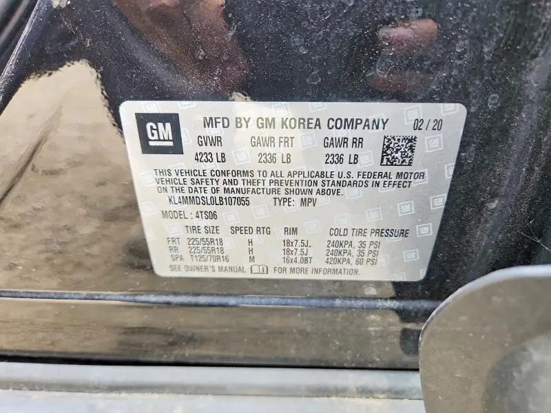 2020 BUICK ENCORE GX SELECT  