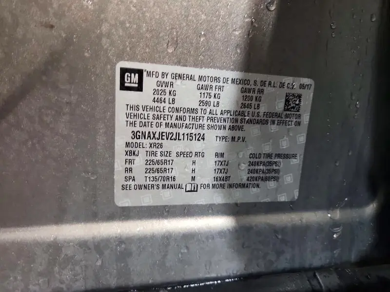 2018 CHEVROLET EQUINOX LT  