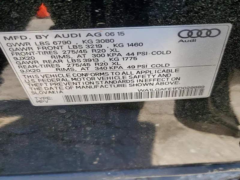 2015 AUDI Q7 PREMIUM PLUS  