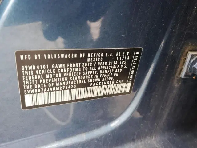 2017 VOLKSWAGEN JETTA SE  