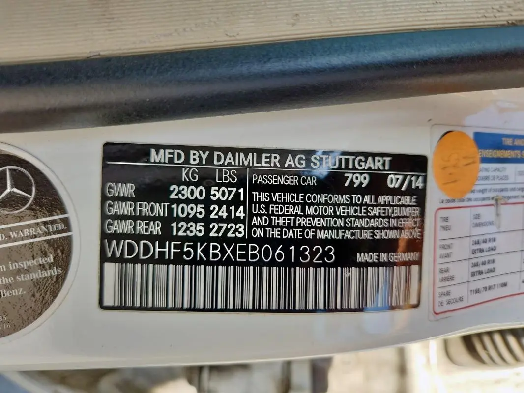 2014 MERCEDES-BENZ E 350  