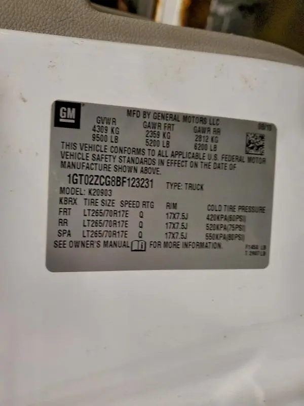 2011 GMC SIERRA K2500 HEAVY DUTY  