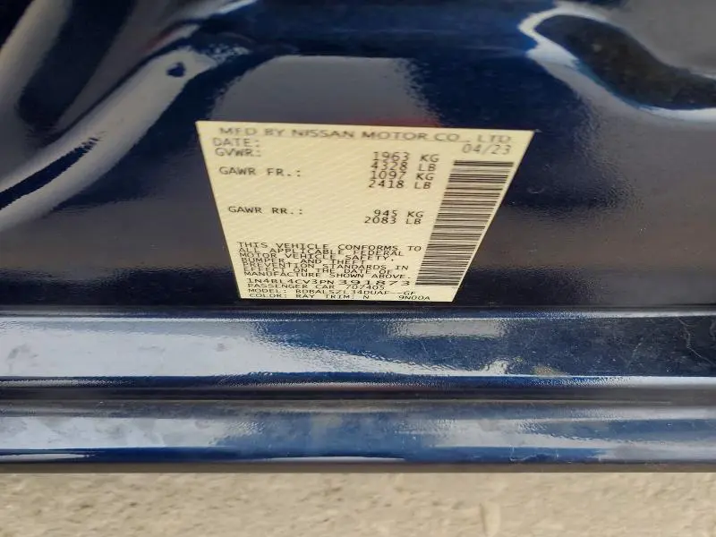 2023 NISSAN ALTIMA SR  