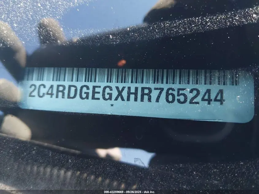 2017 DODGE GRAND CARAVAN GT