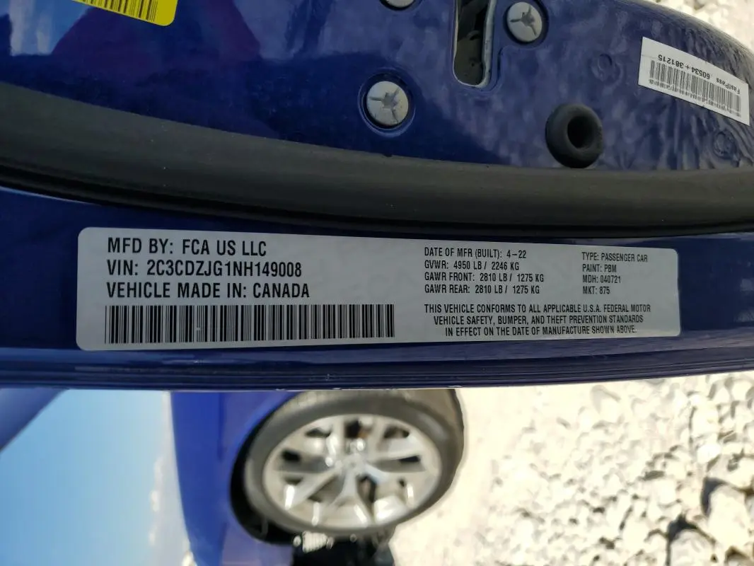 2022 DODGE CHALLENGER GT  