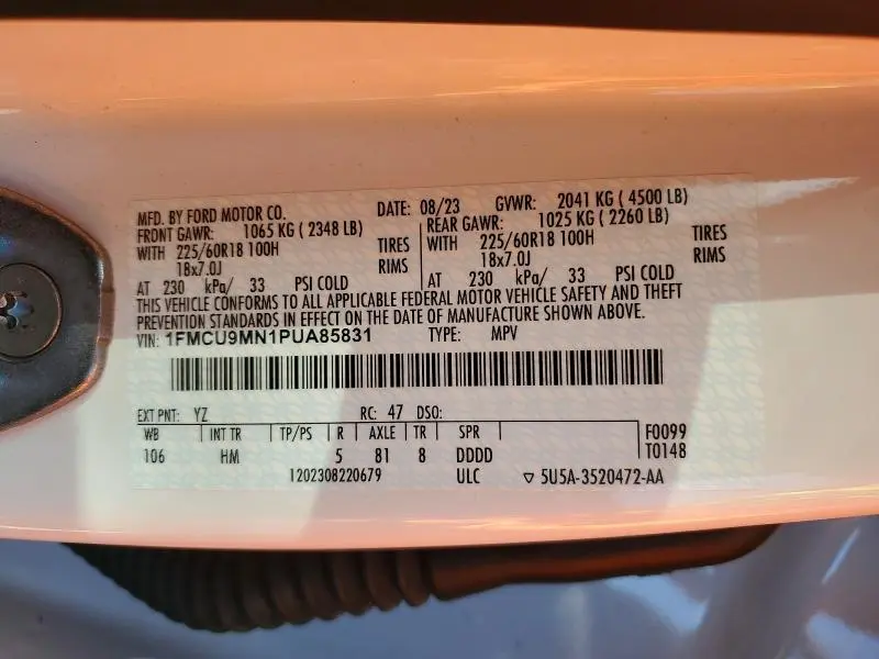 2023 FORD ESCAPE ST LINE  