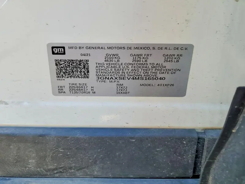2021 CHEVROLET EQUINOX LS  