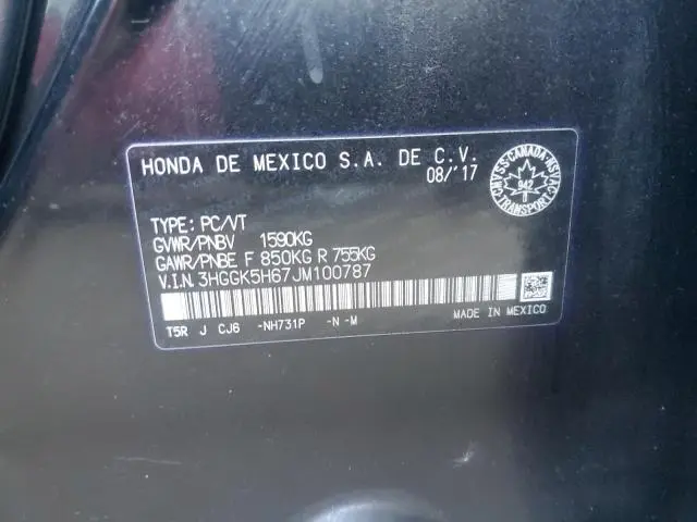2018 HONDA FIT SPORT