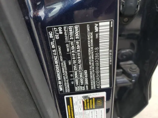 2017 MERCEDES-BENZ GLE 350 4MATIC  