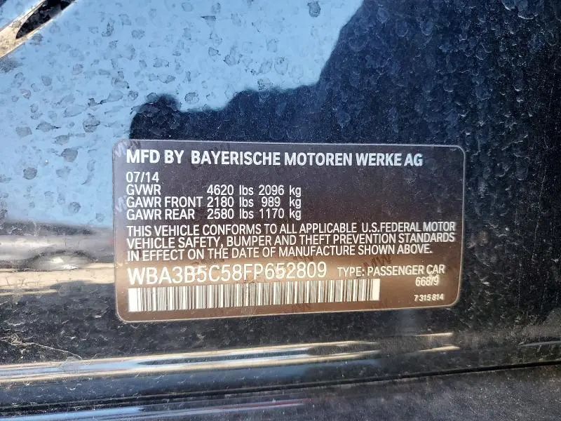 2015 BMW 328 XI SULEV  