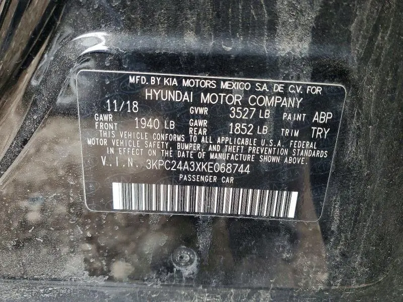 2019 HYUNDAI ACCENT SE  