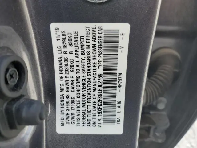 2020 HONDA CIVIC SPORT  