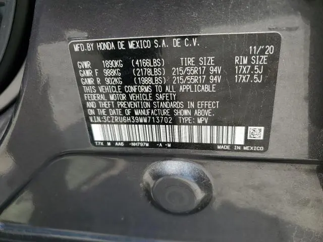 2021 HONDA HR-V LX  