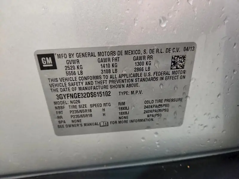 2013 CADILLAC SRX LUXURY COLLECTION  