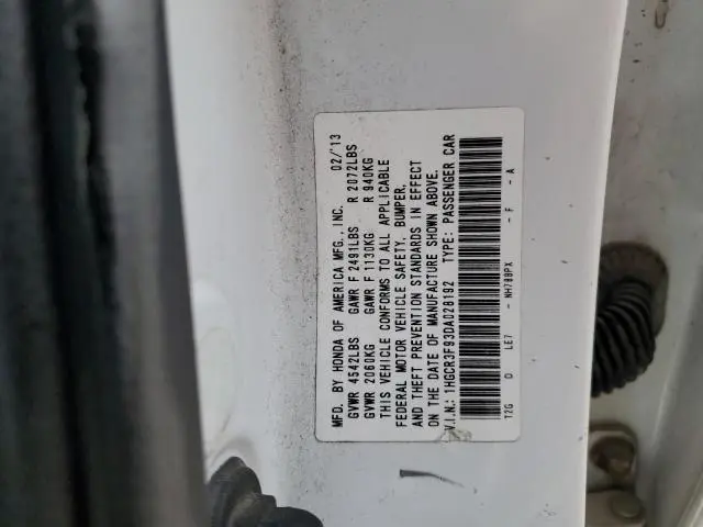 2013 HONDA ACCORD TOURING  