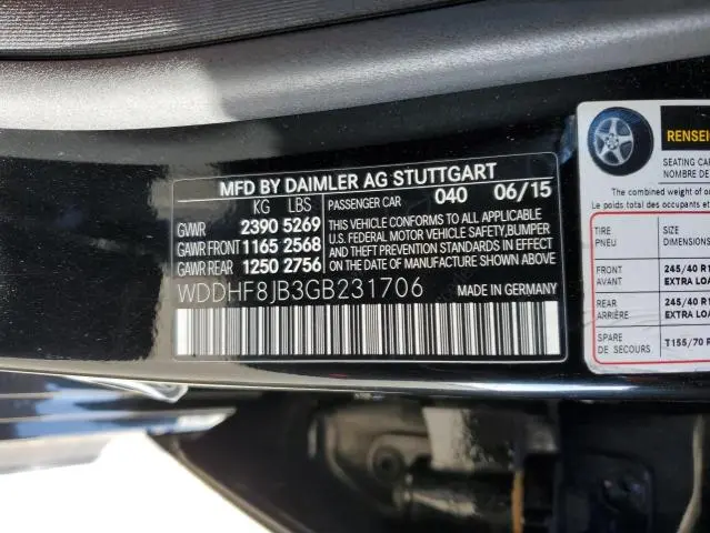 2016 MERCEDES-BENZ E 350 4MATIC  