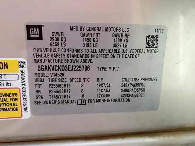 2014 BUICK ENCLAVE   