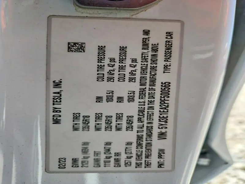 2023 TESLA MODEL 3   