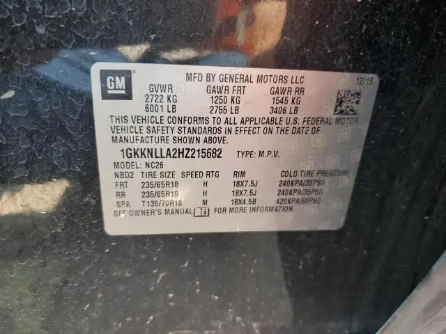 2017 GMC ACADIA SLE  