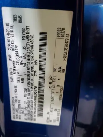 2017 FORD ESCAPE TITANIUM  