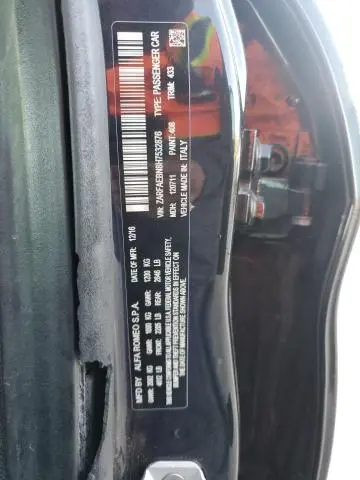 2017 ALFA ROMEO GIULIA   