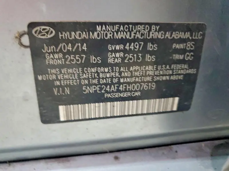 2015 HYUNDAI SONATA SE  