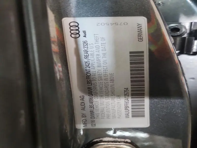 2016 AUDI A3 E-TRON PREMIUM  