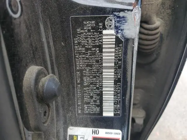 2016 TOYOTA COROLLA L  