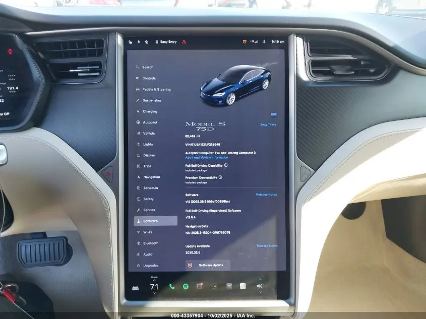 2018 TESLA MODEL S 100D/75D/P100D