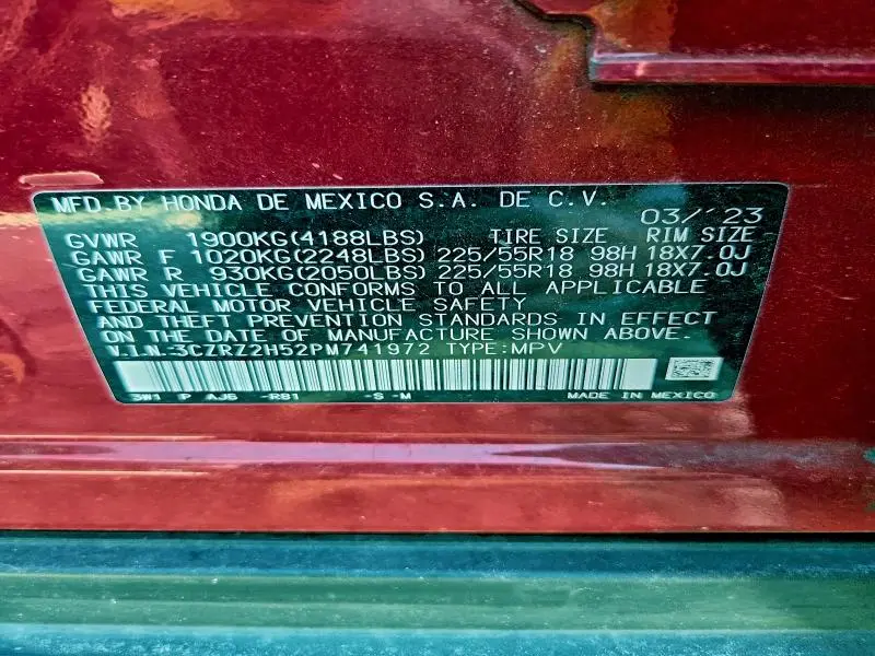 2023 HONDA HR-V SPORT  