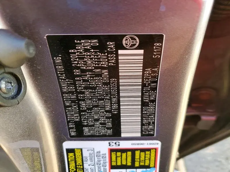 2018 TOYOTA CAMRY XSE  