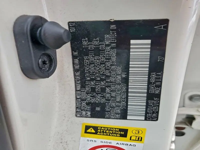 2013 TOYOTA HIGHLANDER LIMITED  