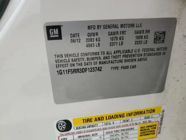 2013 CHEVROLET MALIBU 2LT  